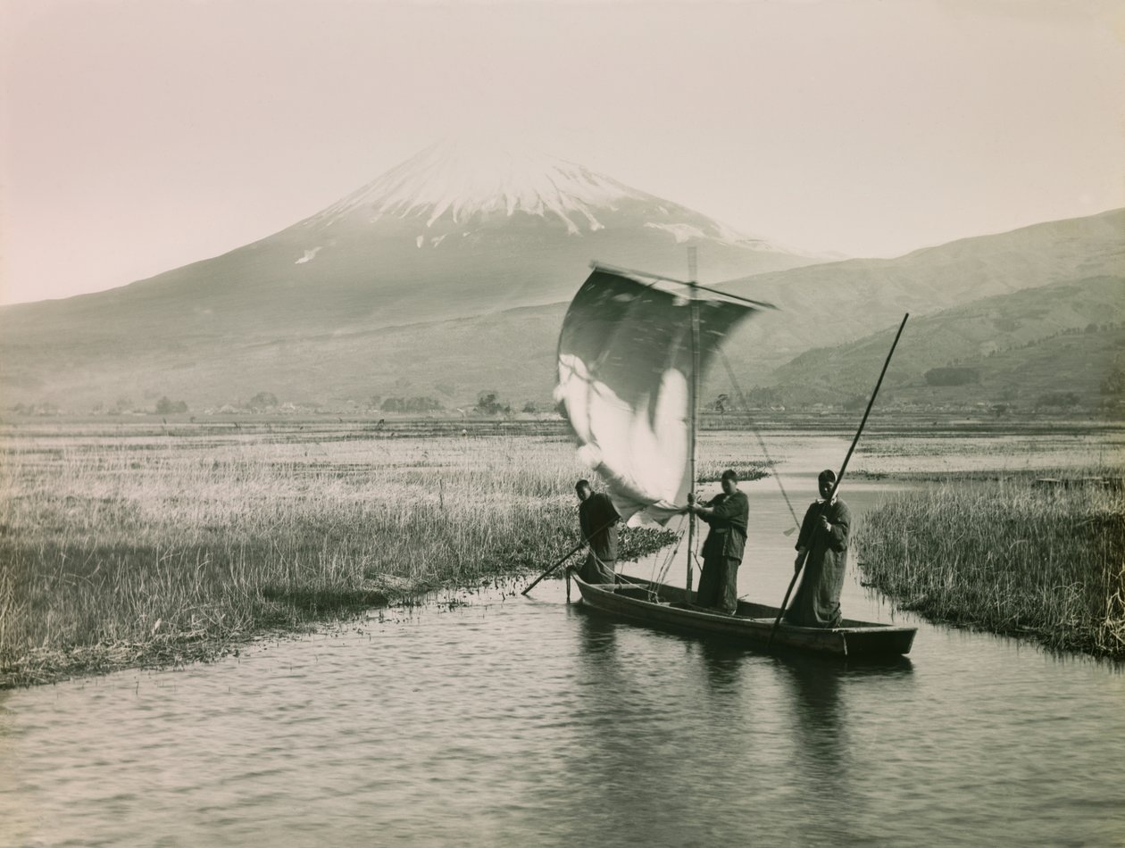 Góra Fuji widziana z Tokaido, około 1900-1915 r. (zdjęcie) autorstwa Teijiro Takagi