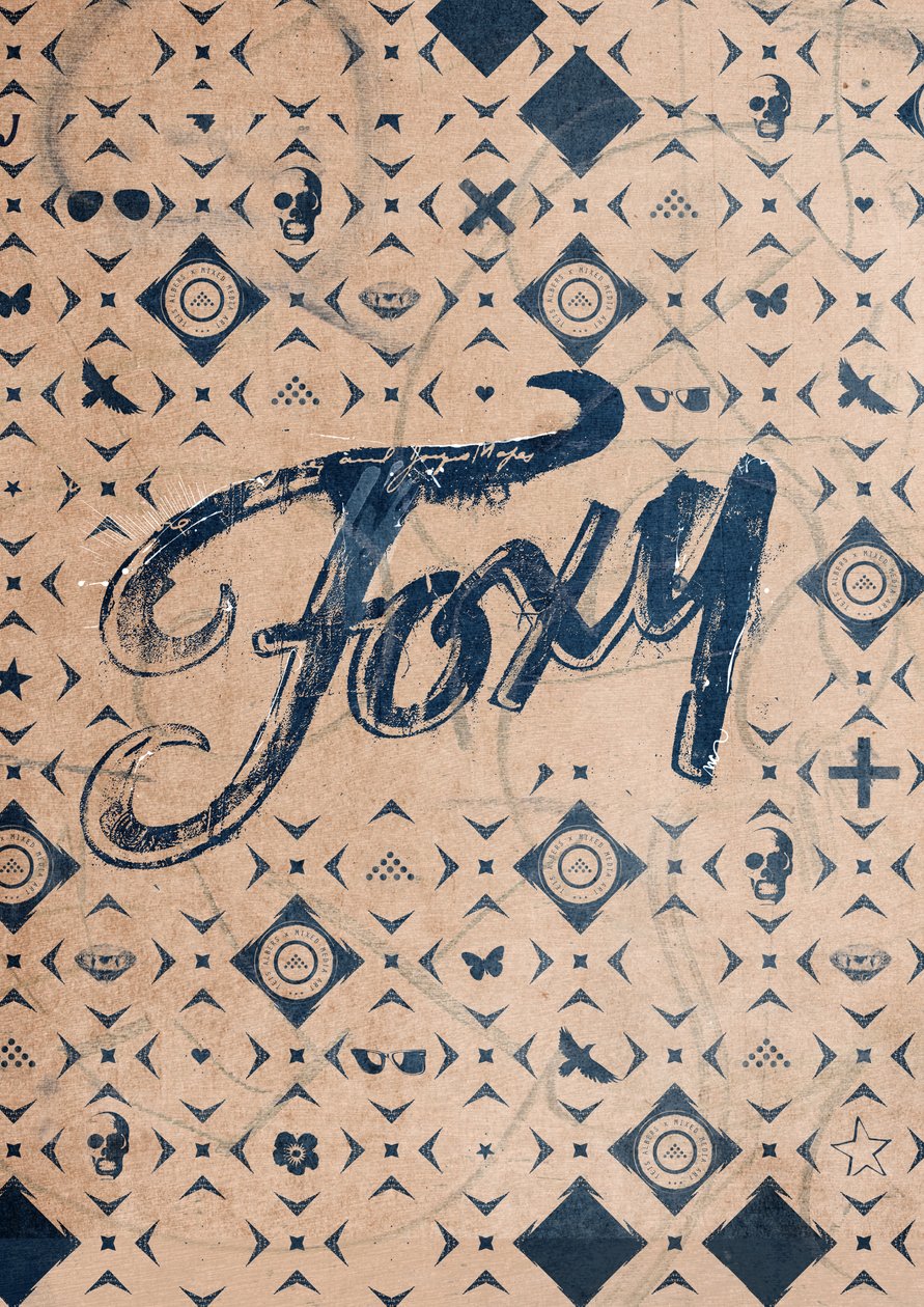 Foxy, 2016 (Kolaż na płótnie) autorstwa Teis Albers