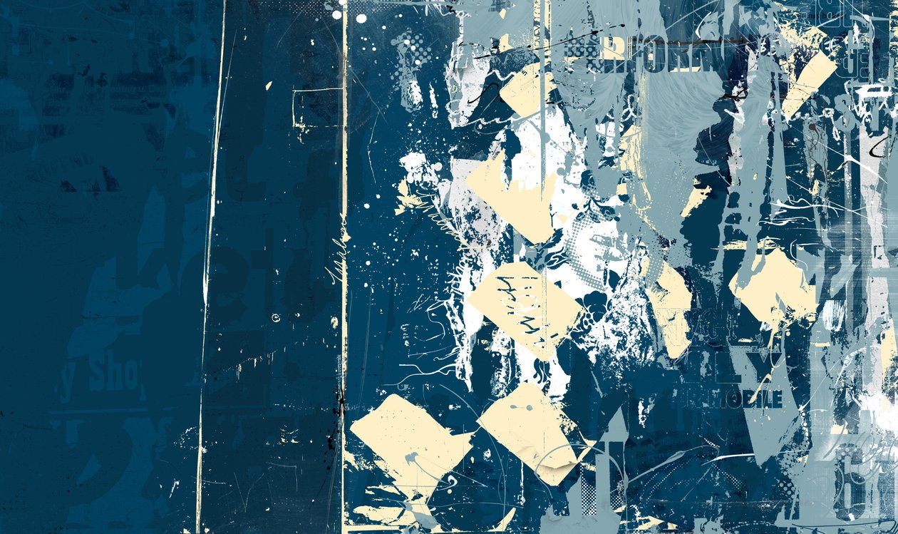 Quilty, 2014 (kolaż na płótnie) autorstwa Teis Albers