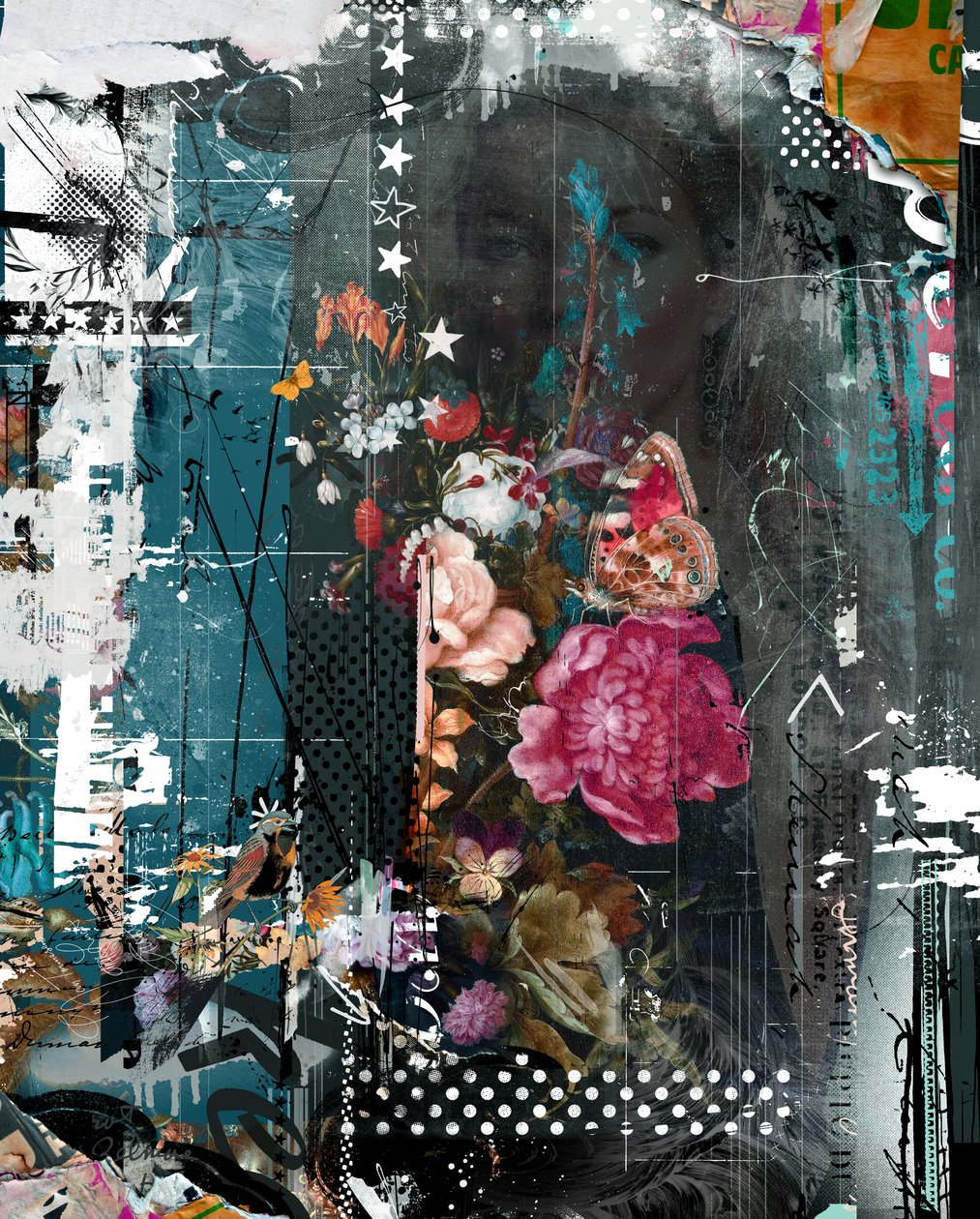 Chłonąć słońce, 2014 (media mieszane na płótnie) autorstwa Teis Albers