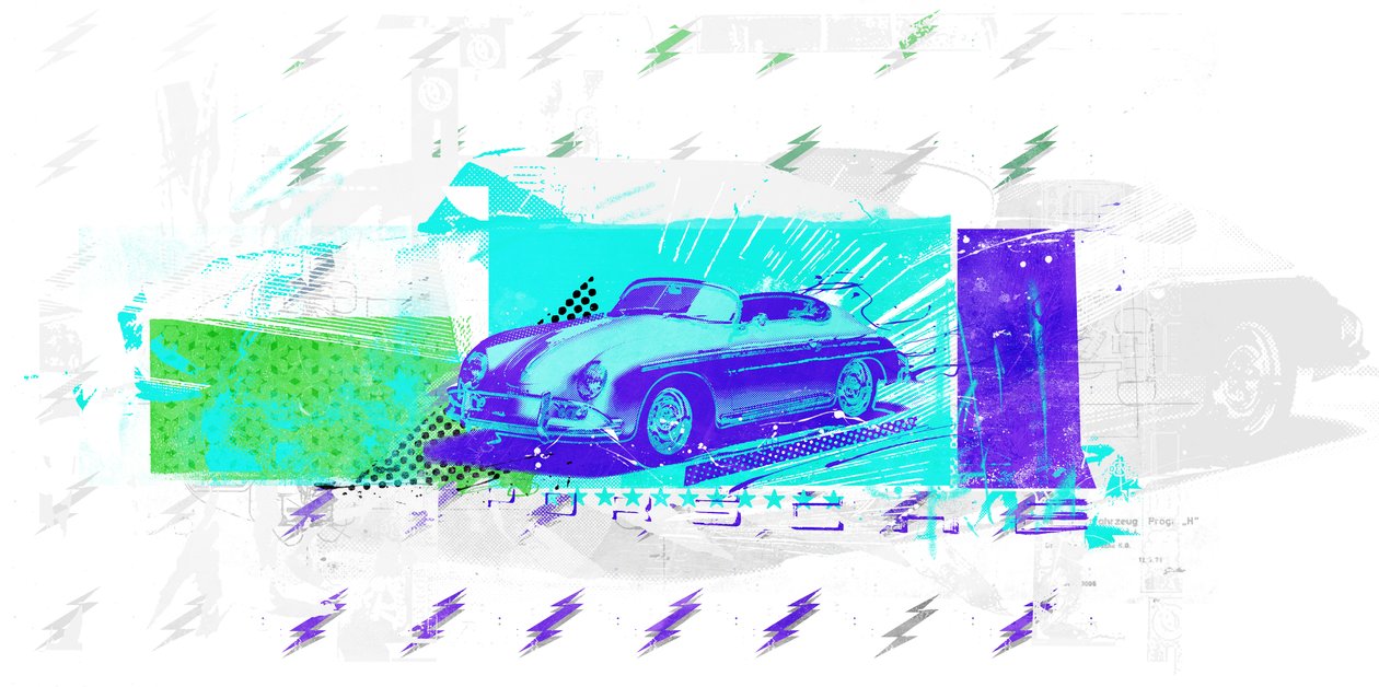 Vintage Futuryzm, 2015 (Kolaż na płótnie) autorstwa Teis Albers