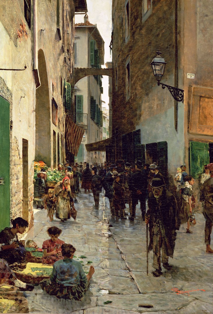 Getto we Florencji autorstwa Telemaco Signorini