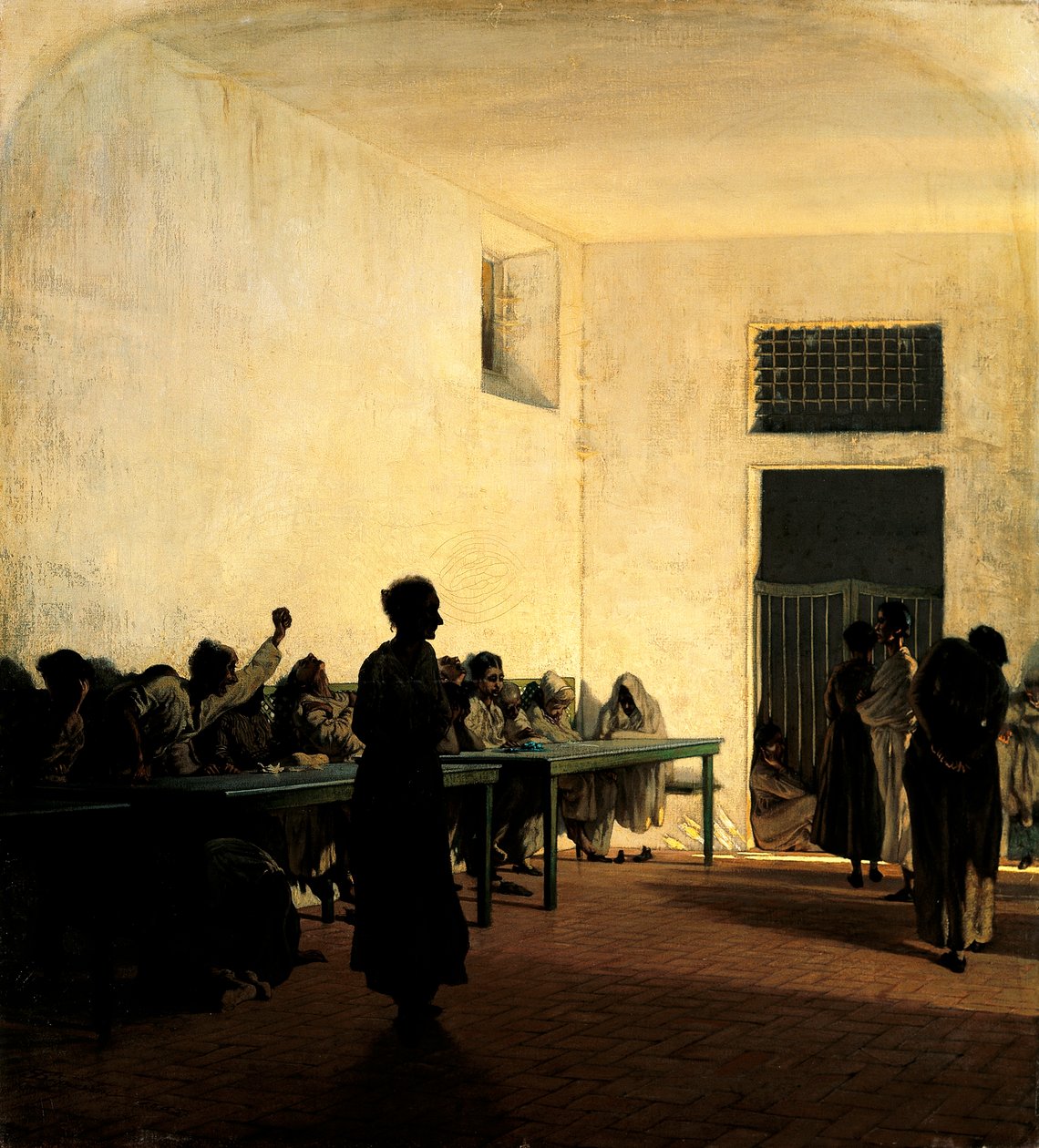 Oddział szalonych kobiet w St Bonifazio we Florencji przez Telemaco Signorini (1835-1901) autorstwa Telemaco Signorini