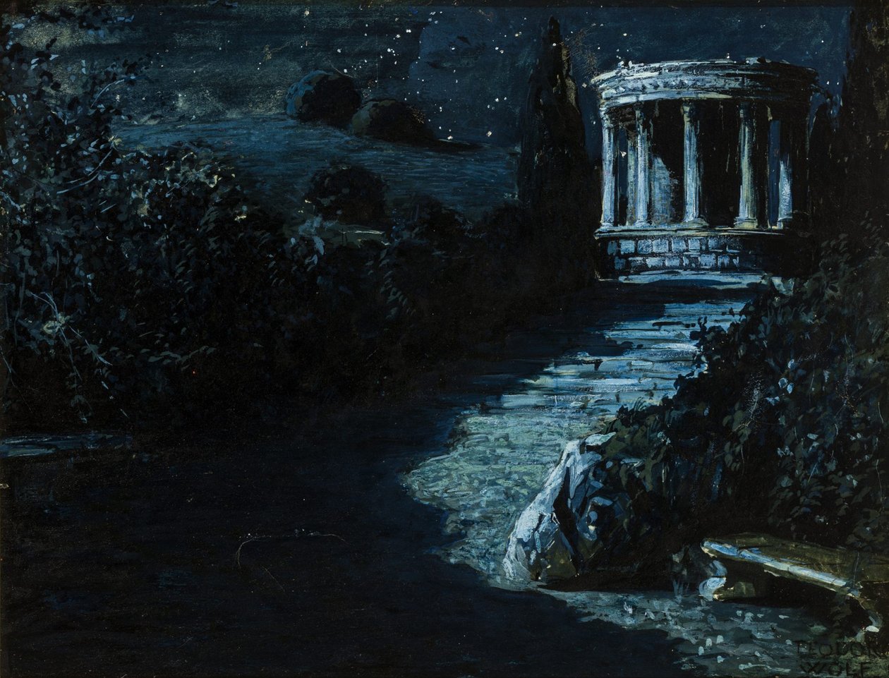 Pejzaż nocny Pejzaż nocny, 1908. autorstwa Teodoro Wolf Ferrari