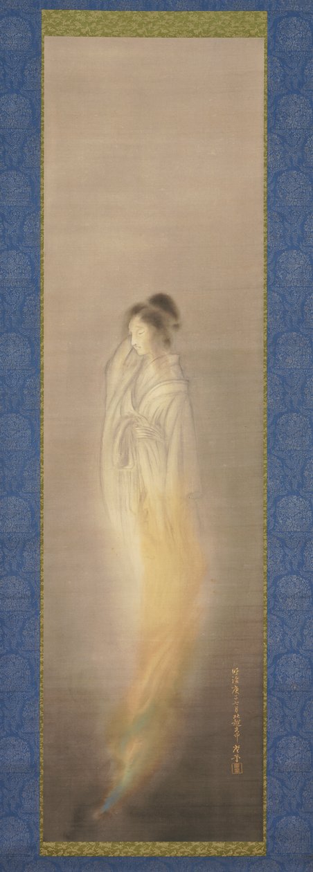 Duch [prawy z pary], lipiec 1900 (tusz i jasny kolor na jedwabiu) autorstwa Terasaki Kogyo