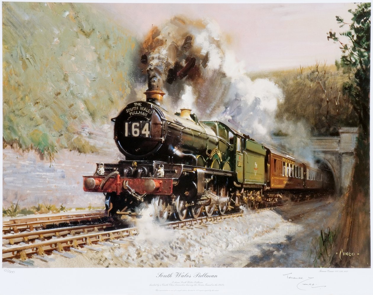 South Wales Pullman, ok. 1971 r. (wydruk) autorstwa Terence Cuneo