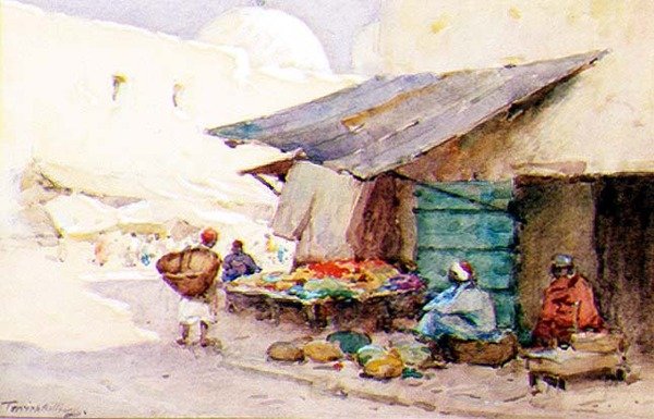 Róg ulicy, Kairouan autorstwa Terrick Williams