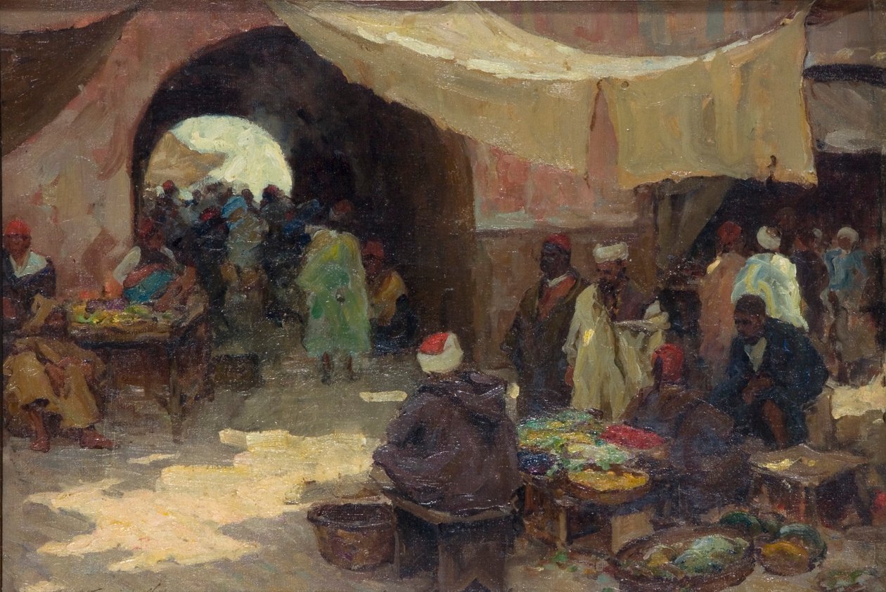 „Wschodnia scena bazarowa”, 1880-1936 autorstwa Terrick Williams