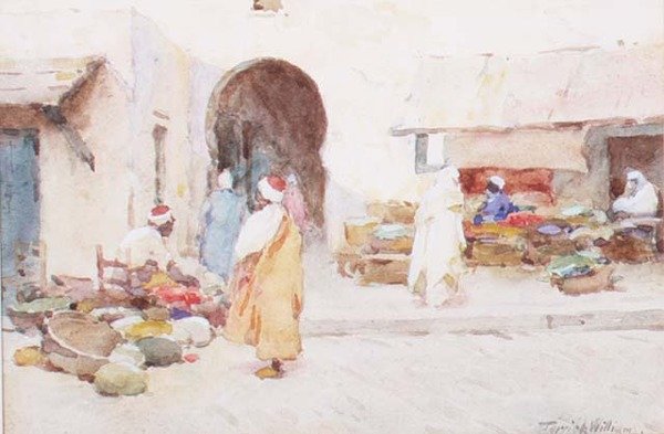 Sprzedawcy owoców, Kairouan autorstwa Terrick Williams