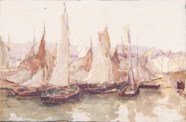W porcie, Honfleur autorstwa Terrick Williams