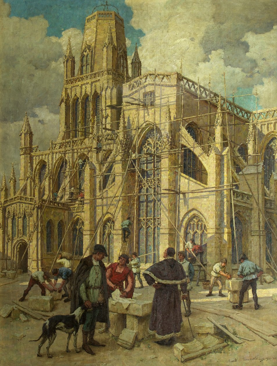 Przebudowa St Mary Redcliffe przez Williama Canyngesa w 1452 r. autorstwa Terrick Williams
