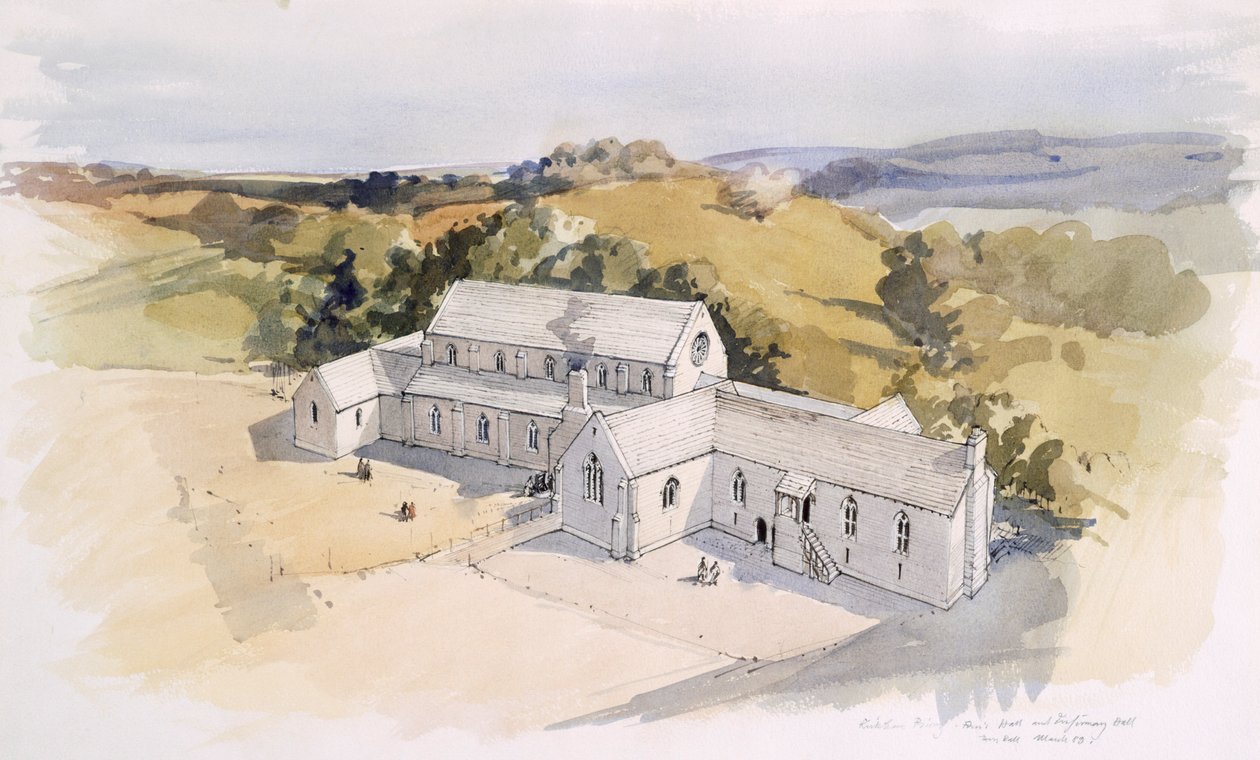 Kirkham Priory, North Yorkshire, 1989 autorstwa Terry Ball