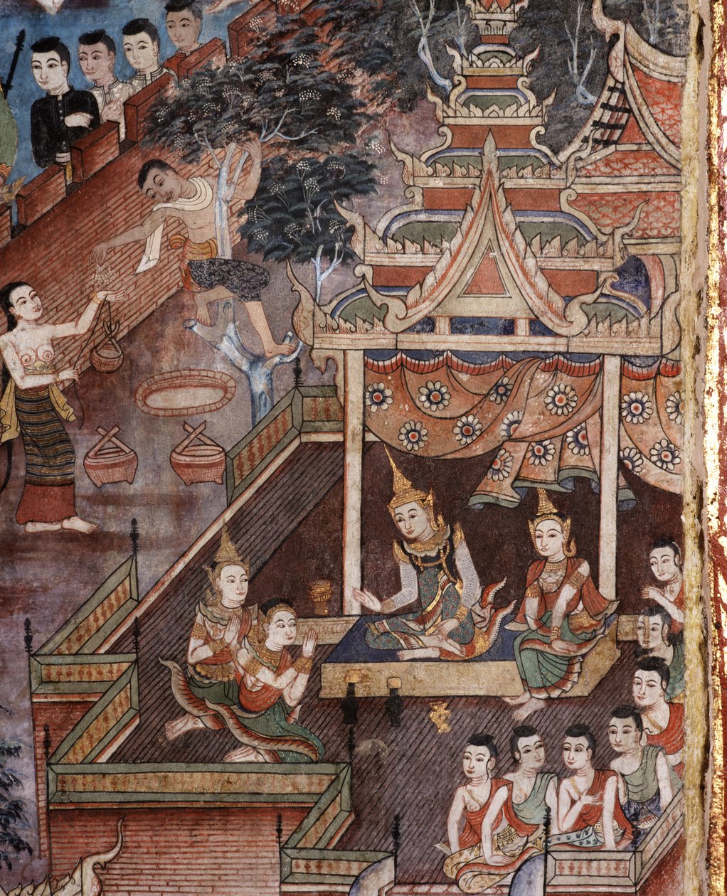 Detal mural autorstwa Thai School