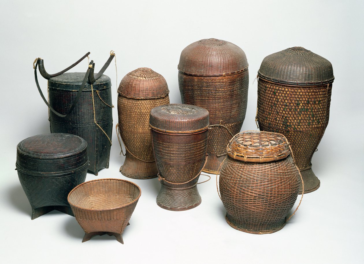 Karen Baskets, Północna Tajlandia (wiklina) autorstwa Thai