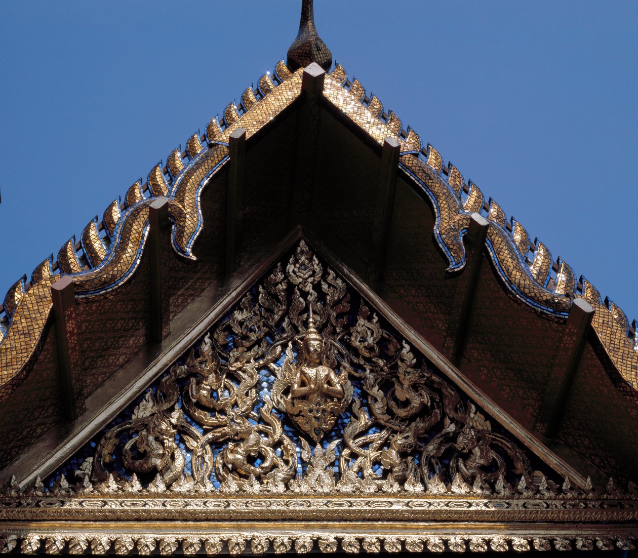 Szczegół drzwi autorstwa Thai School