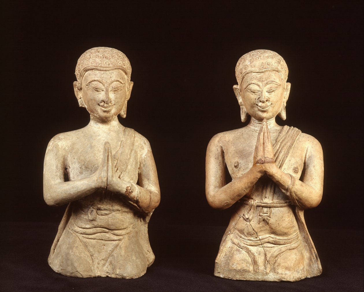 Modlące się figurki z terakoty, okres Sukhothai autorstwa Thai School