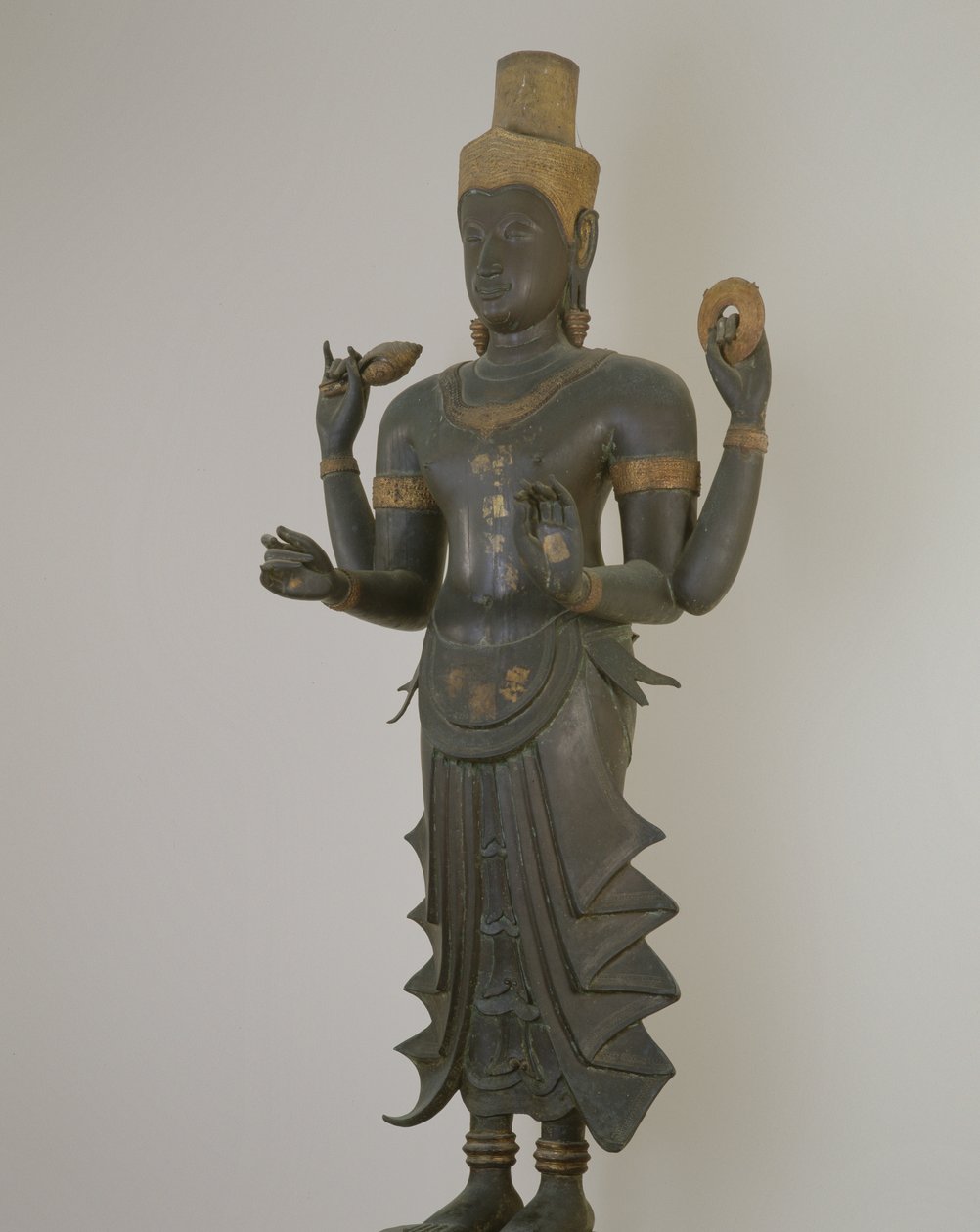 Posąg Wisznu (brąz) autorstwa Thai School