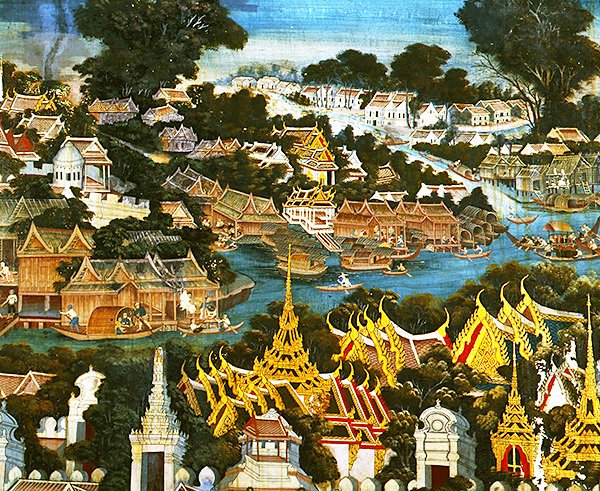 Widok na Bangkok autorstwa Thai School
