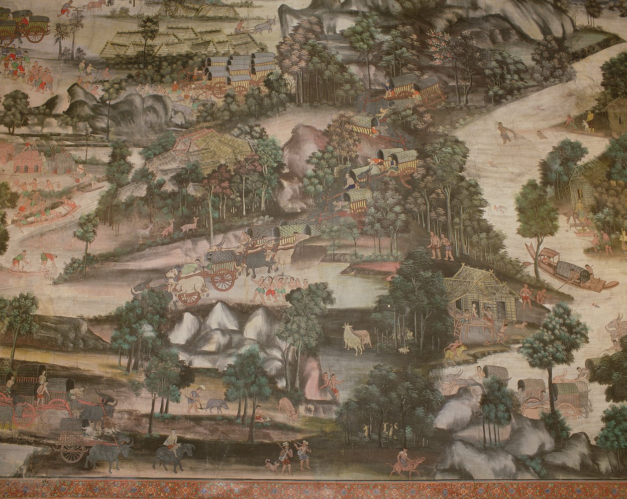 Wirharn Sasada, Życie na wsi, Wat Bowonniwet Vihara autorstwa Thai School