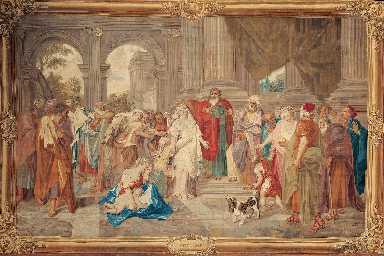 Susannah oskarżona o cudzołóstwo autorstwa The Gobelins Manufactory
