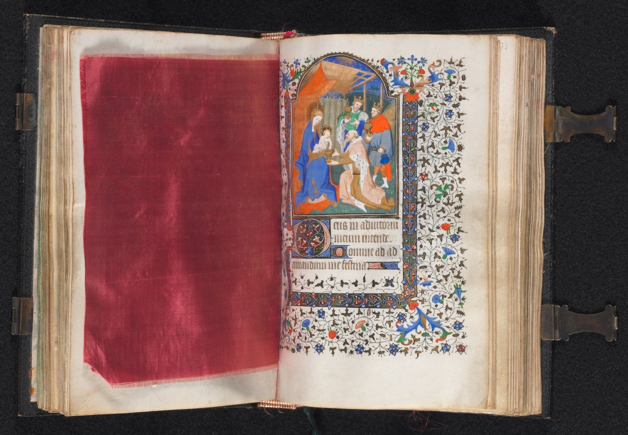 Book of Hours Korzystanie z Paryża: Fol. 66v, Zdobiona granica, ok. 1930 1420. autorstwa The Bedford Master
