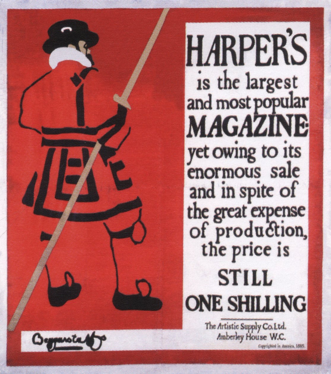 Magazyn Harpera, 1896 autorstwa The Beggarstaffs