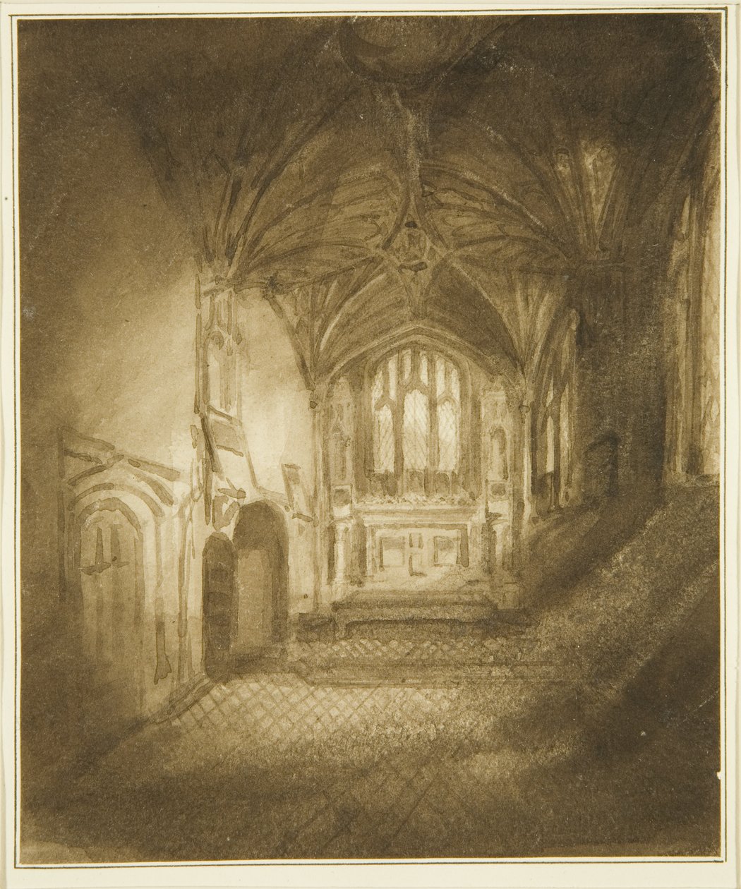 Zakrystia św. Marka (ołówek i akwarela na papierze) autorstwa The Rev. John Eagles