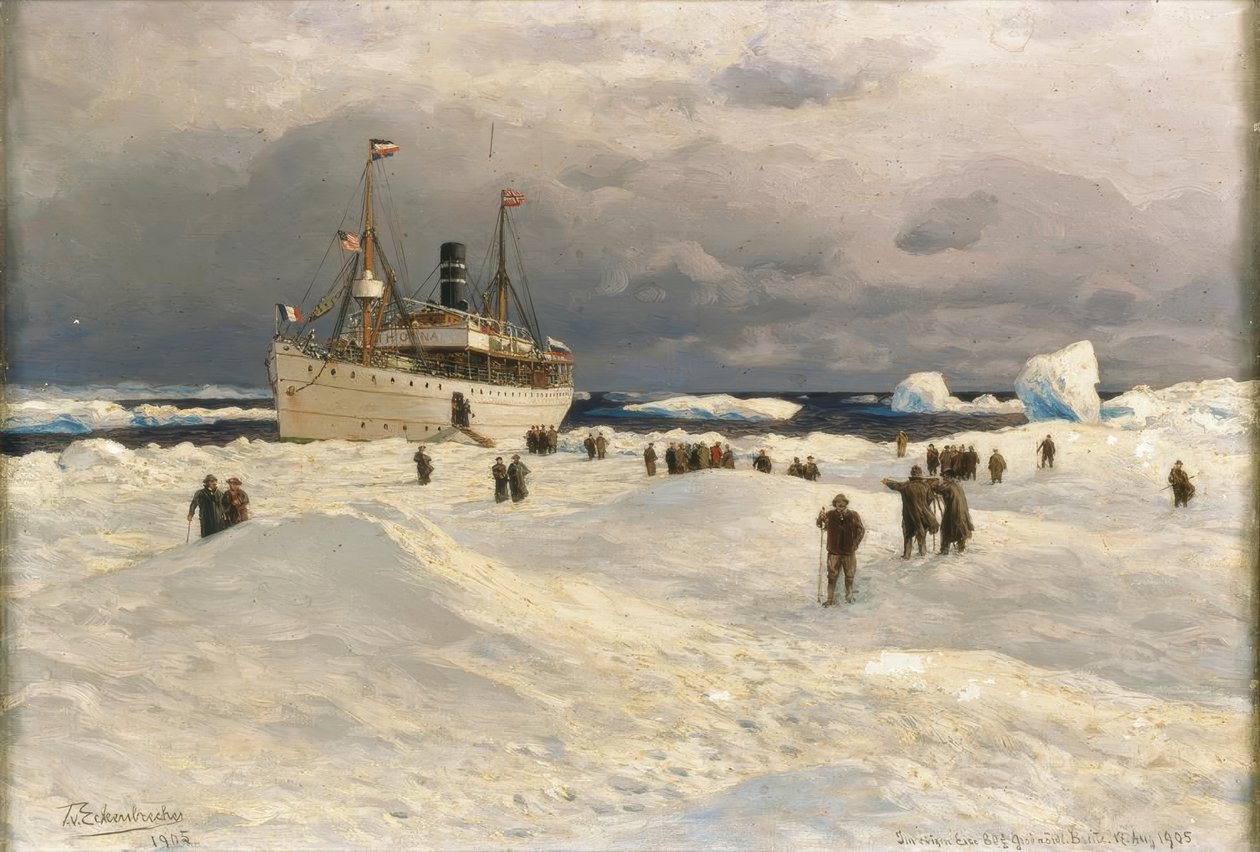 W wiecznym lodzie autorstwa Karl Paul Themistocles von Eckenbrecher