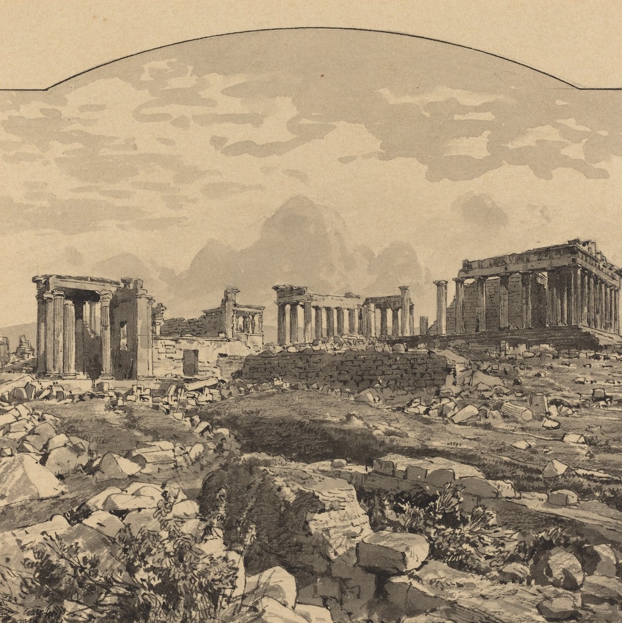 Partenon ze Wschodu autorstwa Themistocles von Eckenbrecher