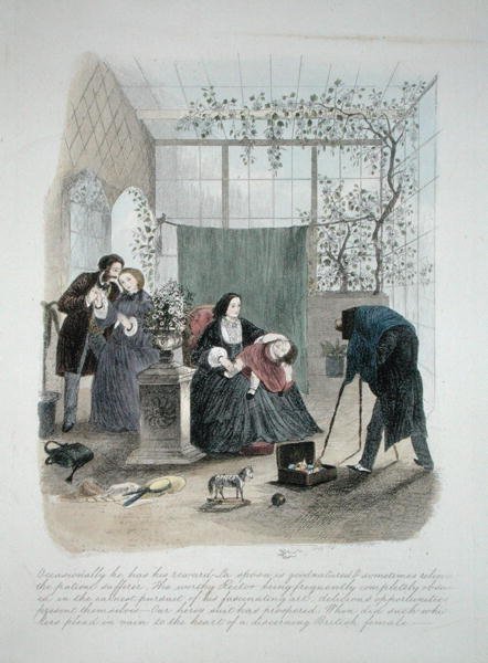Ilustracja z Nawiedzenia wykwintnego londyńskiego do jego ciotek panieńskich w kraju, opublikowanej w 1859 r. (zob. także 203629-31) autorstwa Theo Theo
