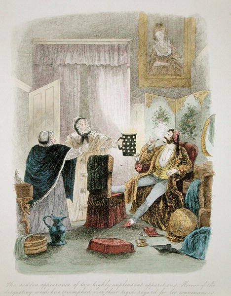 Ilustracja z Nawiedzenia londyńskiego wykwintnika do jego ciotek panieńskich w kraju, opublikowanej w 1859 r. (zob. także 193200, 203629-30) autorstwa Theo Theo