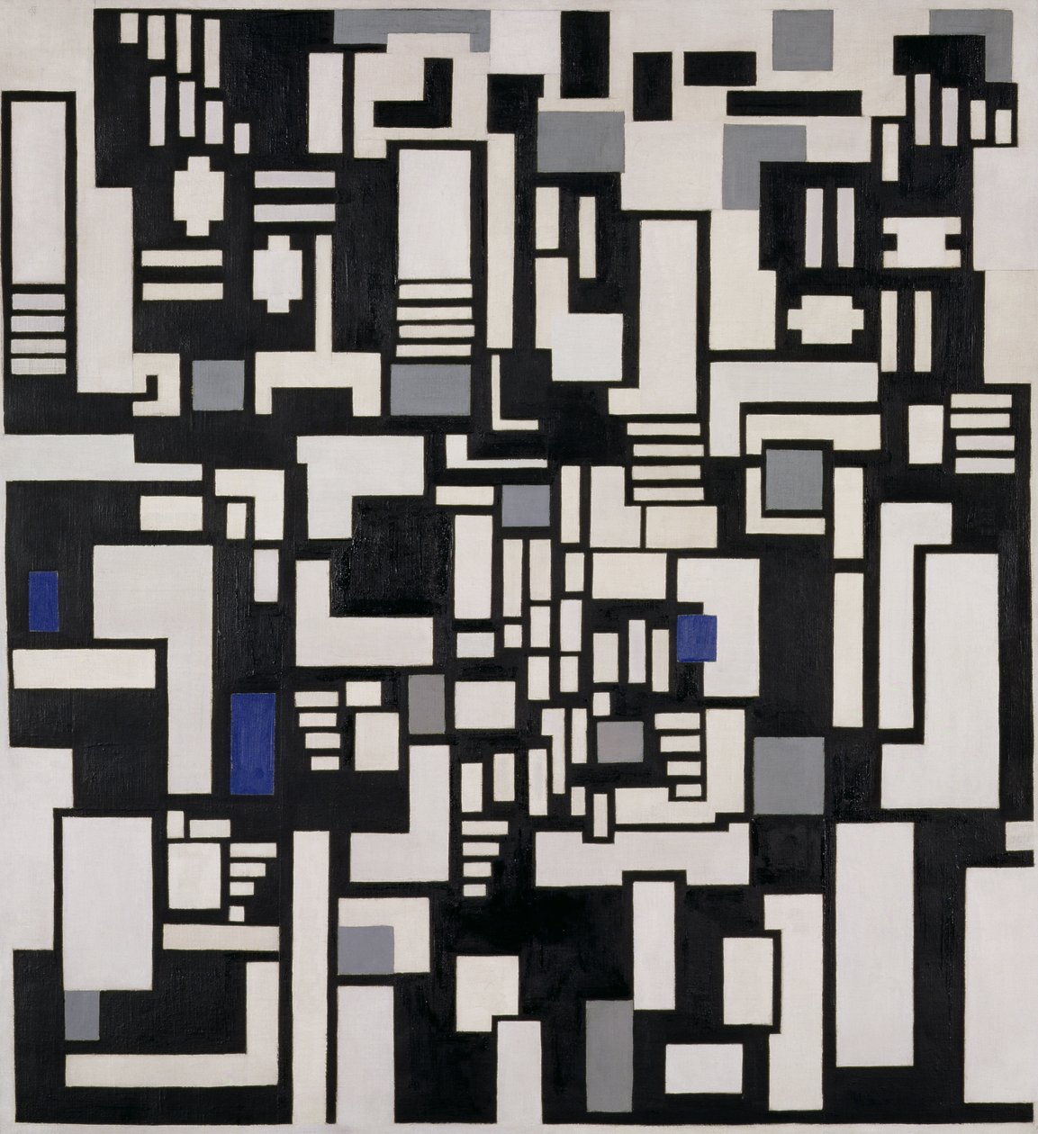 Kompozycja IX, op. 18, 1917 autorstwa Theo van Doesburg
