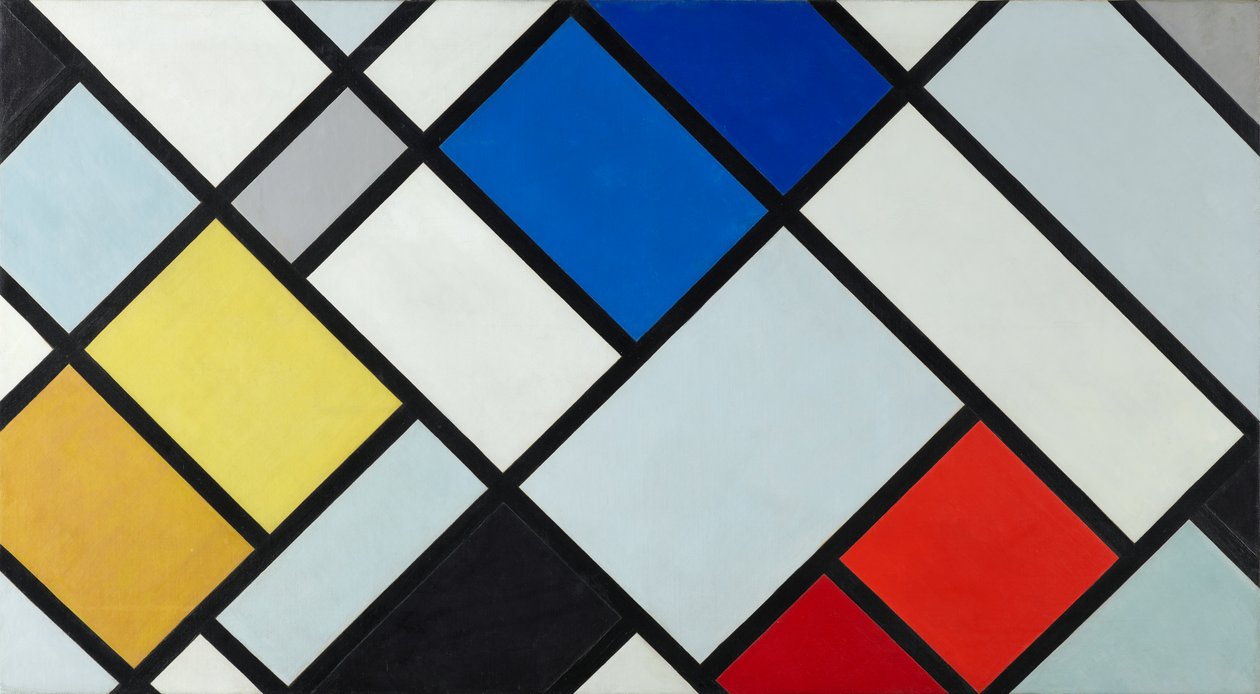 Kontra-kompozycja dysonansów, XVI, 1925 autorstwa Theo van Doesburg