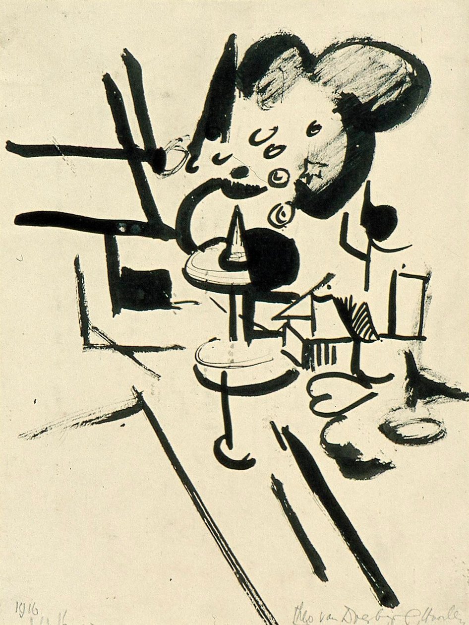 Martwa natura autorstwa Theo van Doesburg