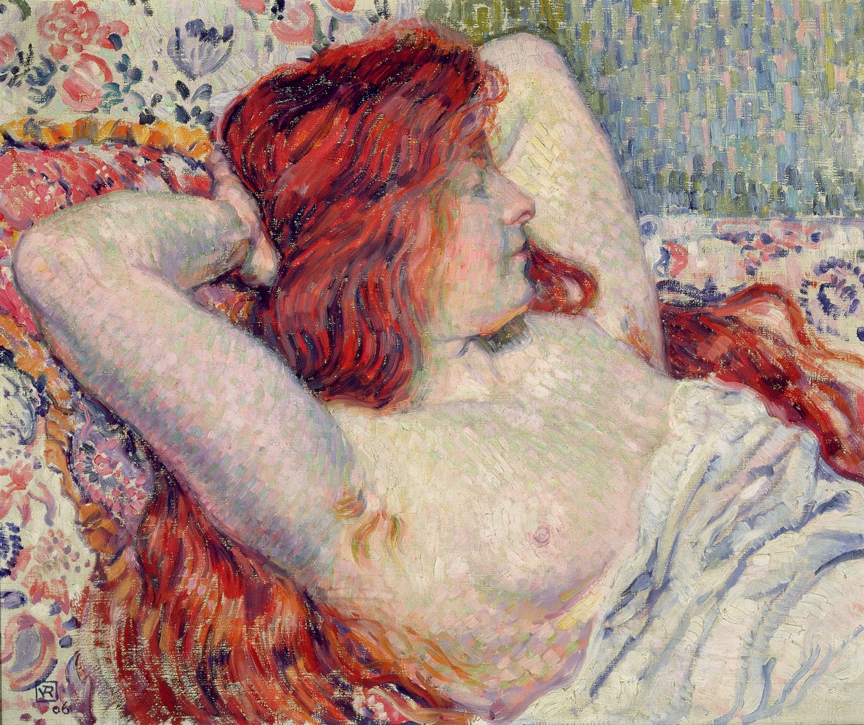 Kobieta z rudymi włosami, 1906 autorstwa Théo van Rysselberghe