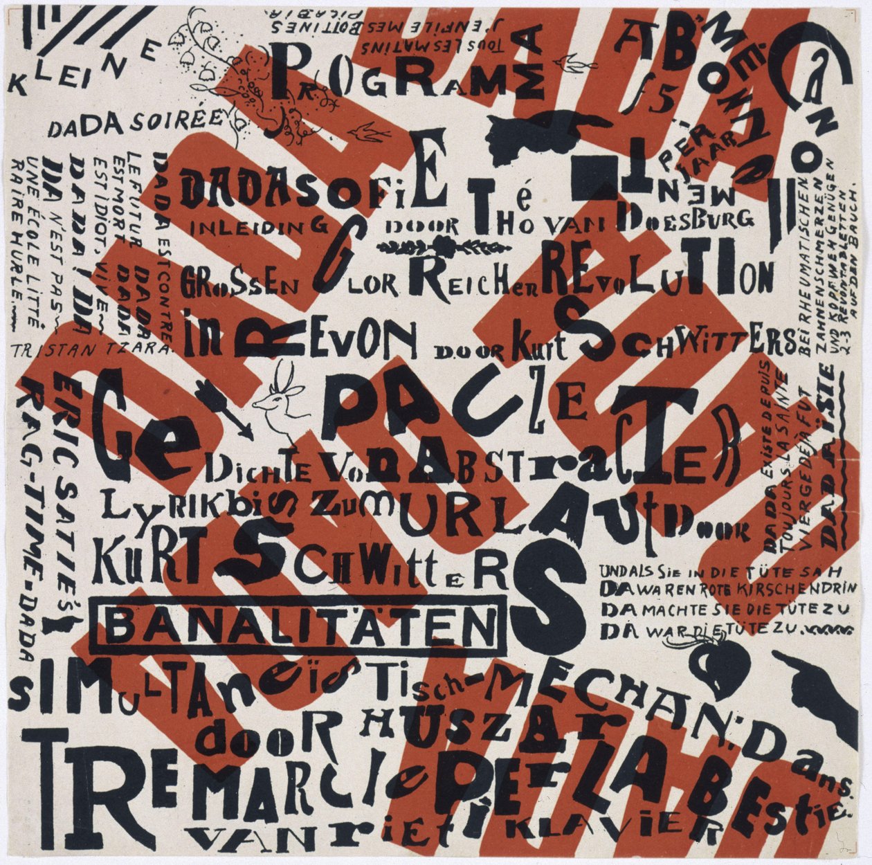 Wieczór Kleine Dada, 1922 autorstwa Theo van Doesburg