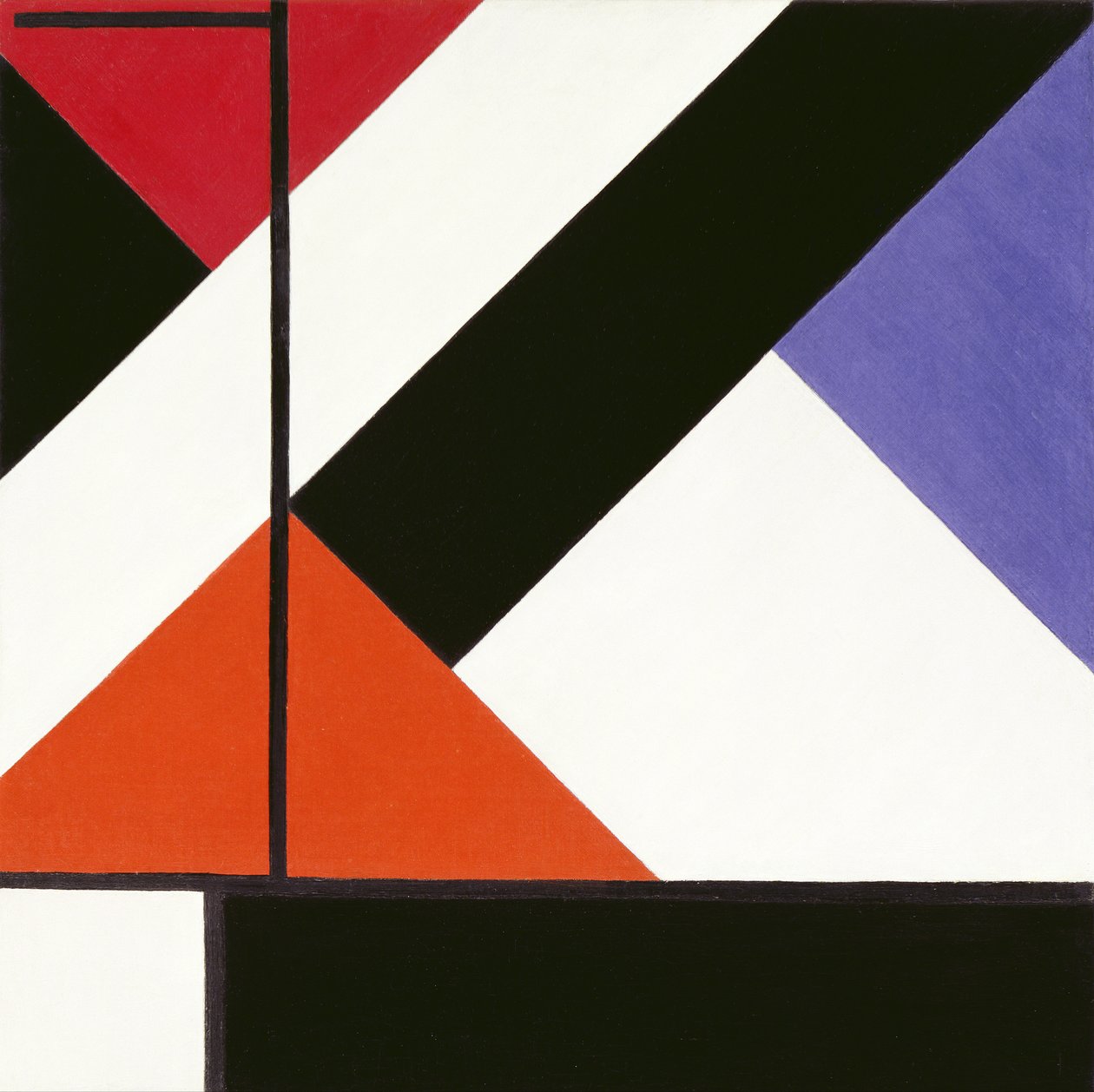 Równoczesna kompozycja przeciwna autorstwa Theo van Doesburg