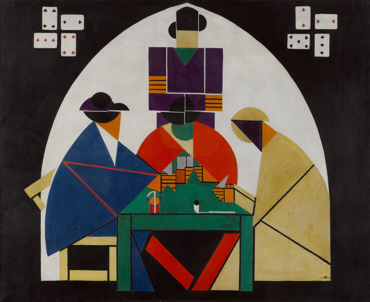 Gracze w karty autorstwa Theo van Doesburg