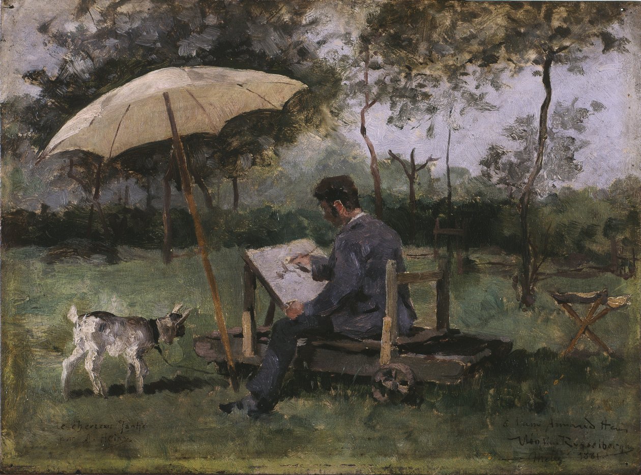 Obraz Armanda Heinsa (olej na desce) autorstwa Théo van Rysselberghe