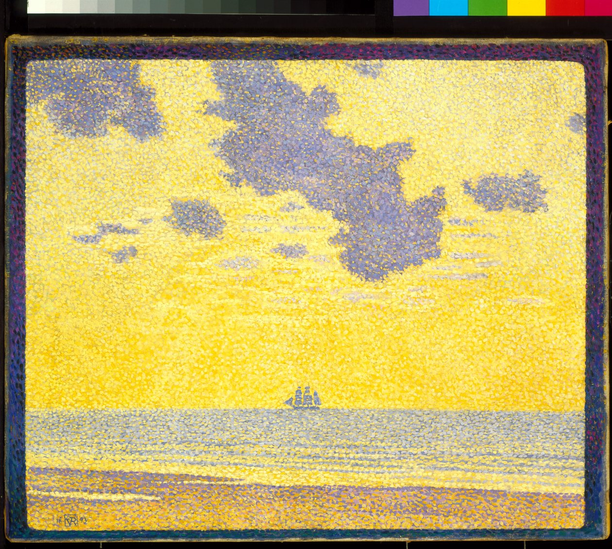 Wielkie chmury (olej na płótnie) autorstwa Théo van Rysselberghe