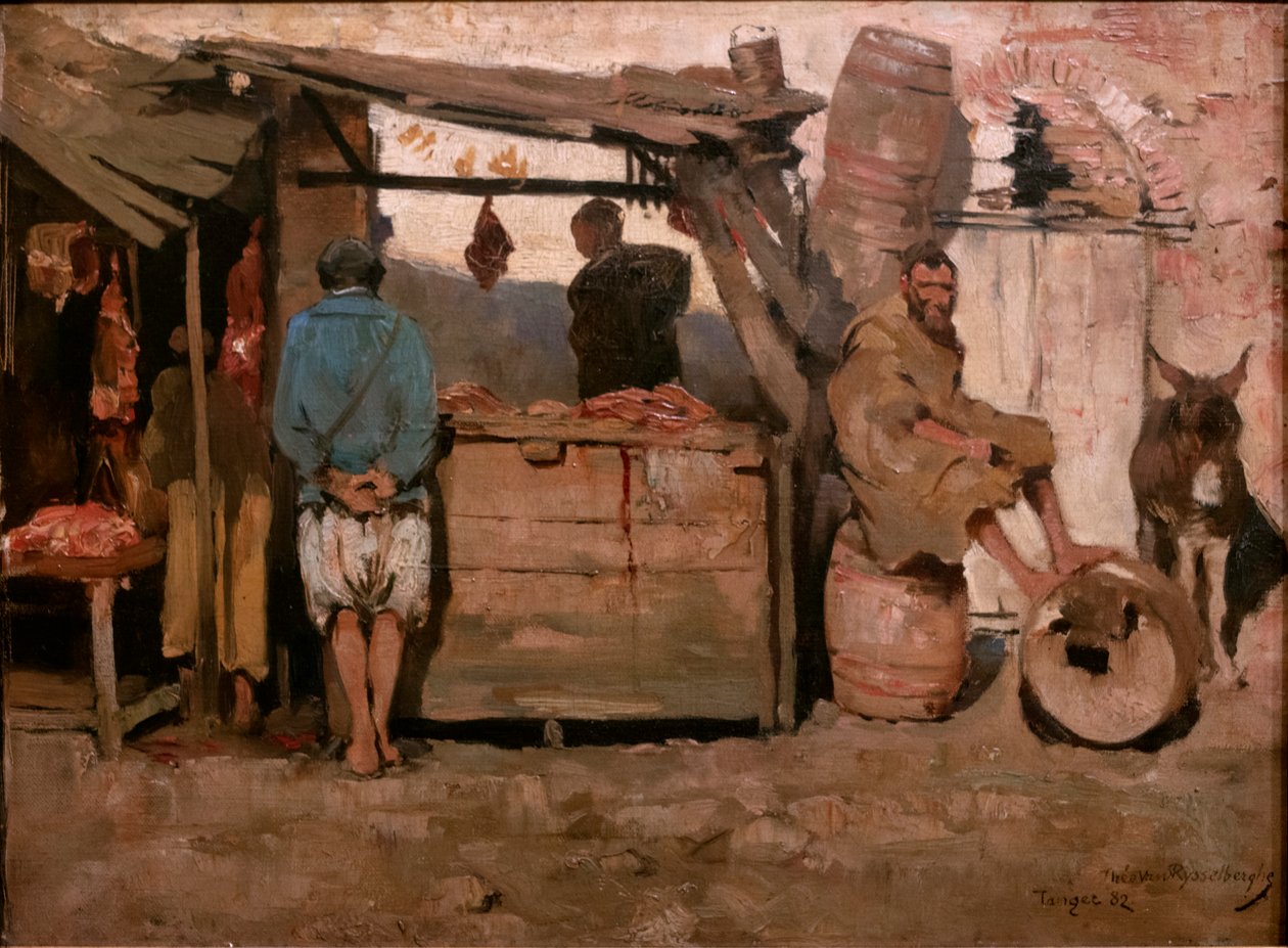 Rzeźnia w Tangerze autorstwa Théo van Rysselberghe