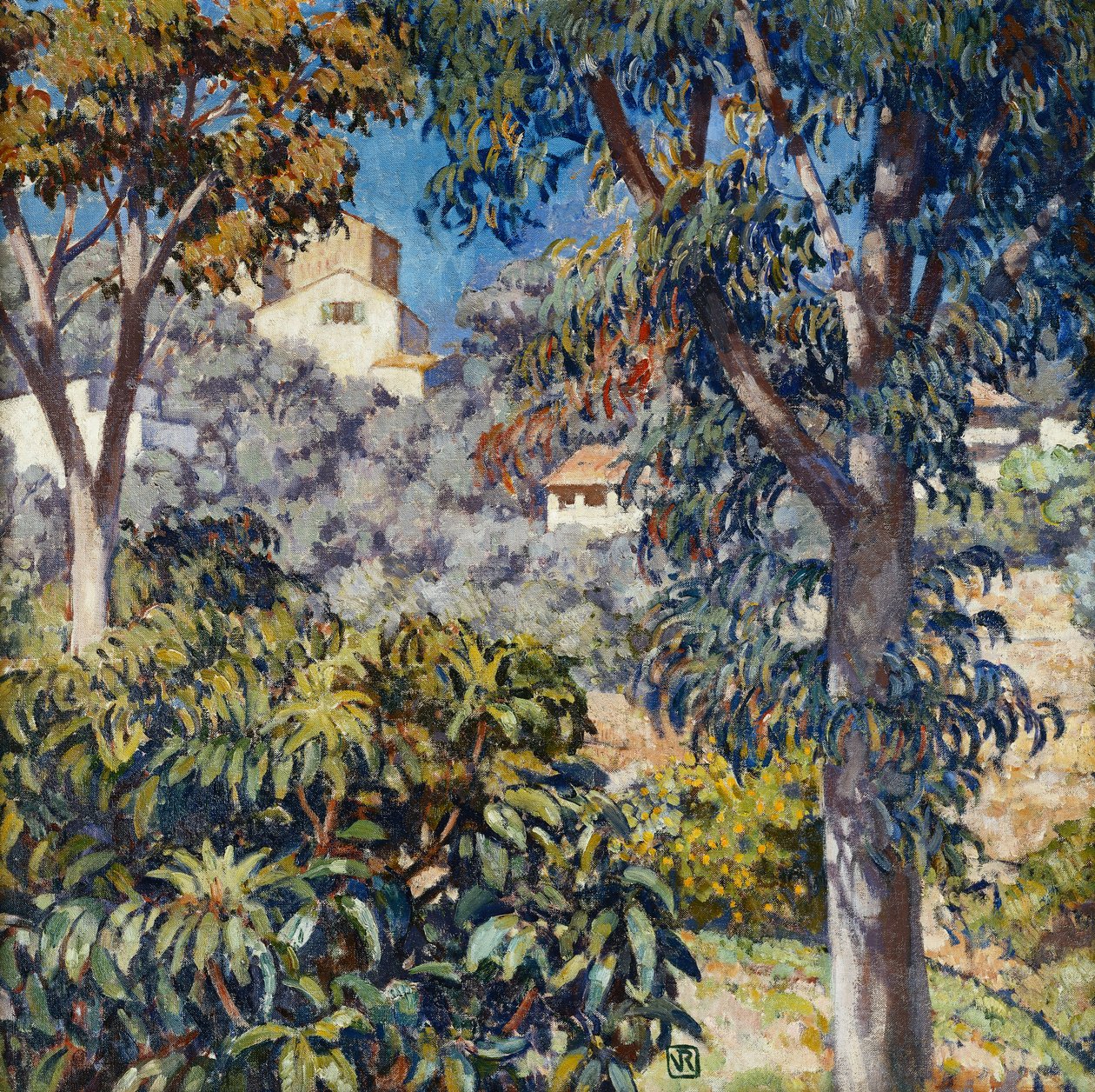 Krajobraz Południa, ok. 1920-1922 autorstwa Théo van Rysselberghe
