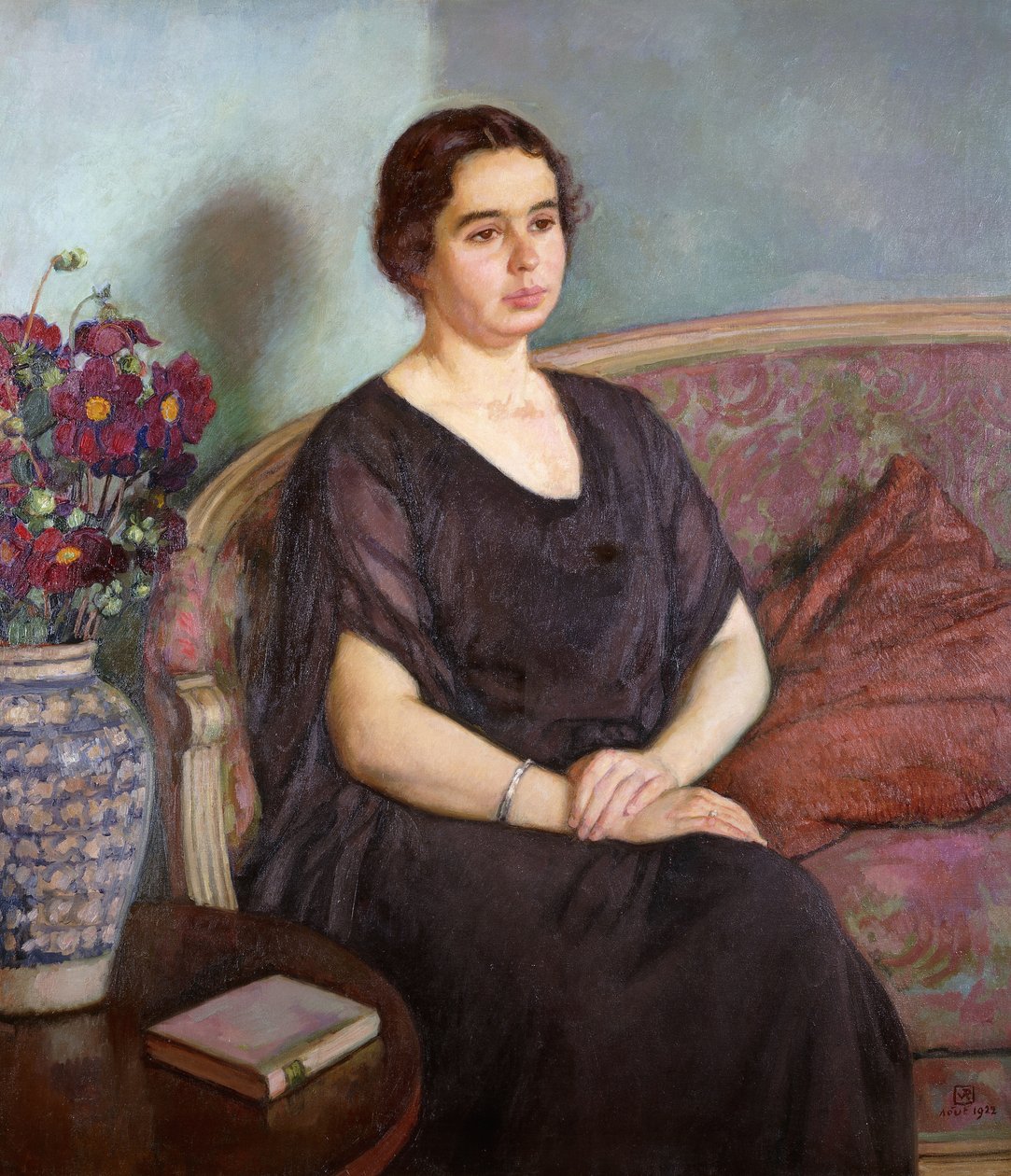 Portret Madame Dubois, 1922 autorstwa Théo van Rysselberghe