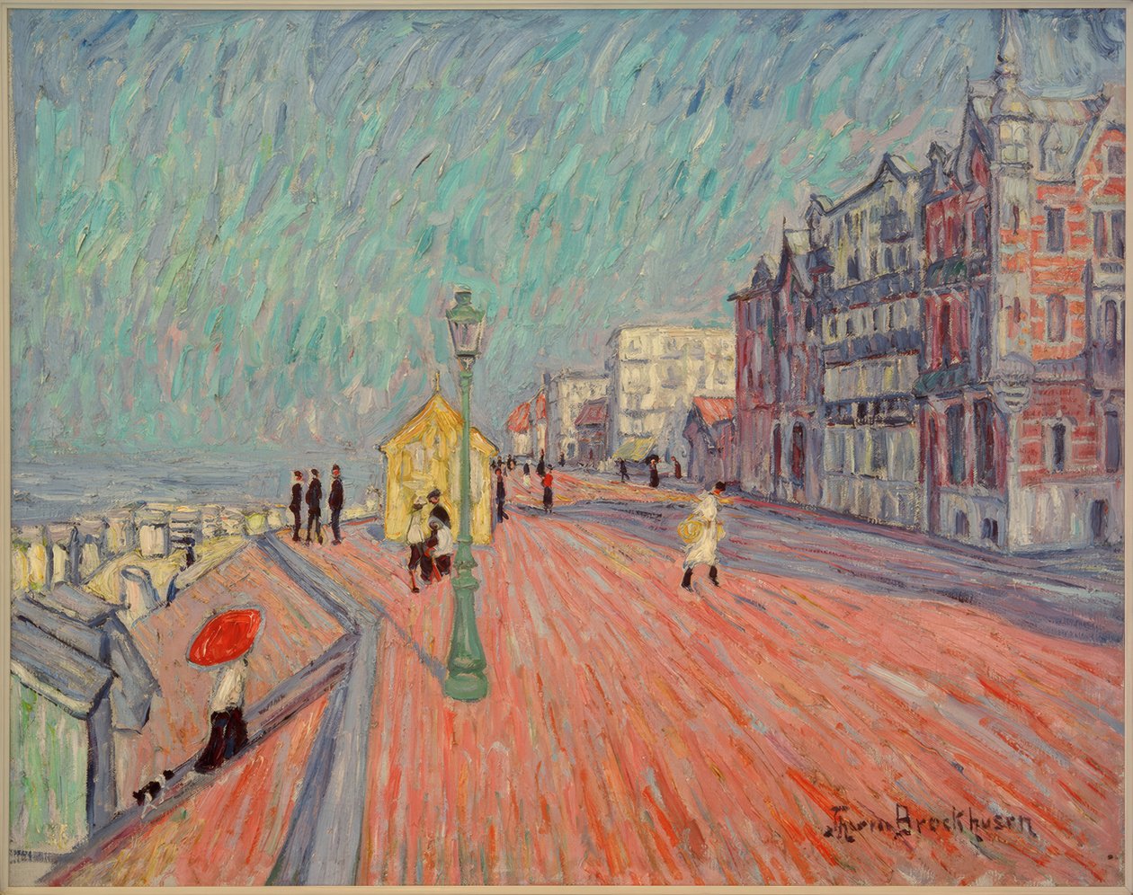 Strandpromenade w Knocke autorstwa Theo von Brockhusen