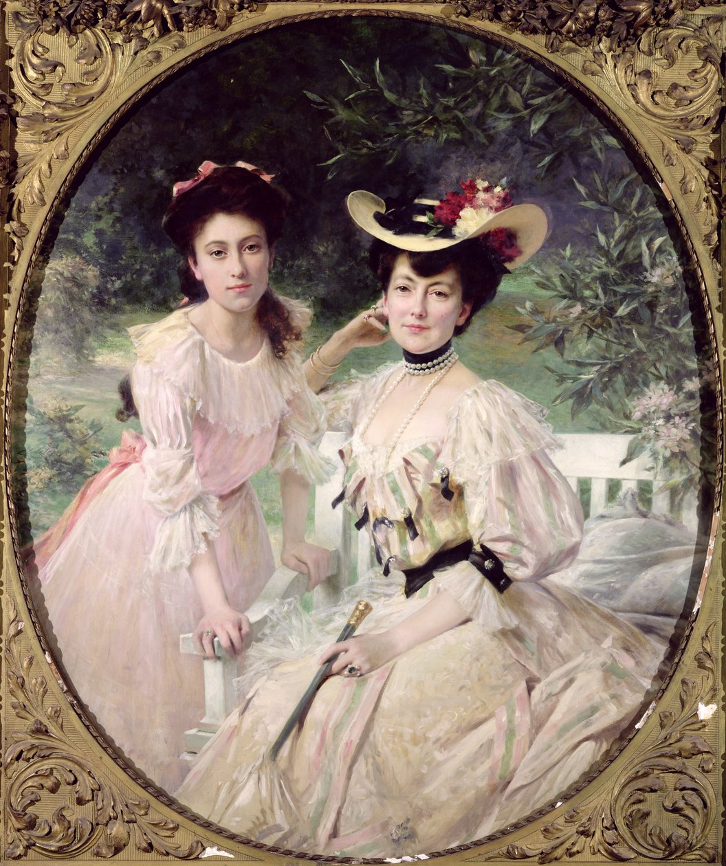 Madame Collas i jej córka, Giselle, 1903 autorstwa Theobald Chartran