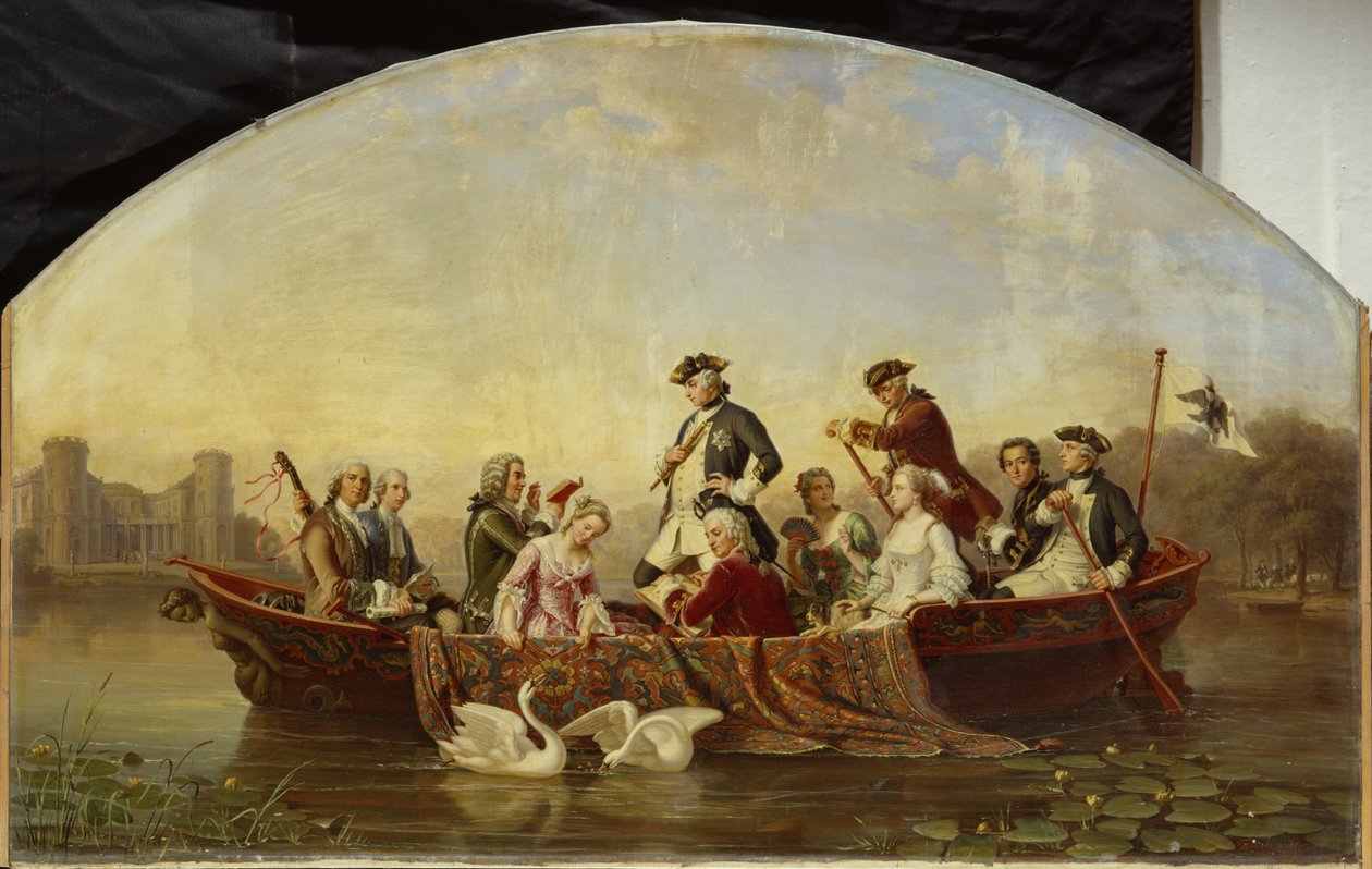 Wycieczka statkiem w Rheinsberg autorstwa Theobald Reinhold von Oer