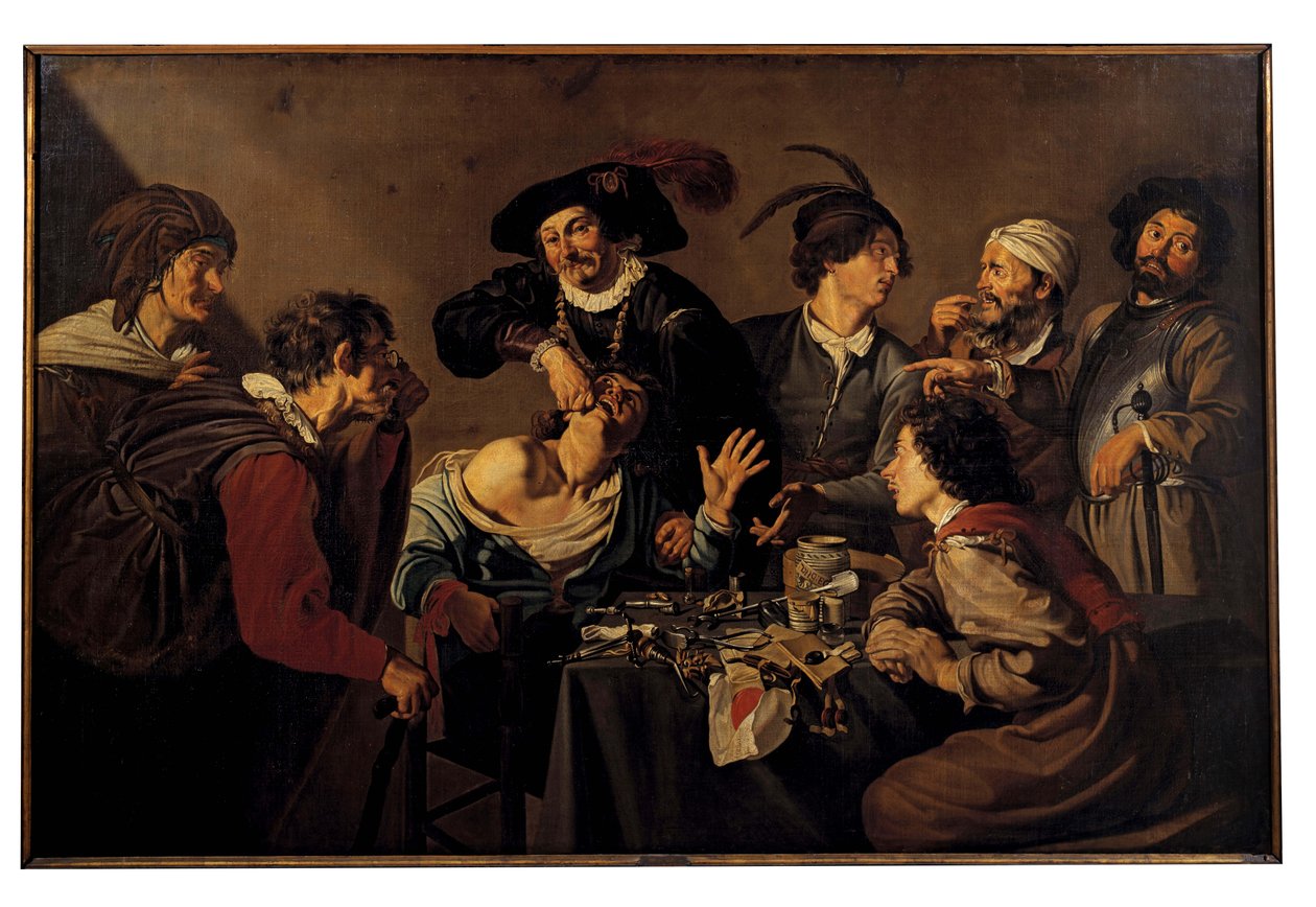 Wyrywacz zębów autorstwa Theodoor Rombouts