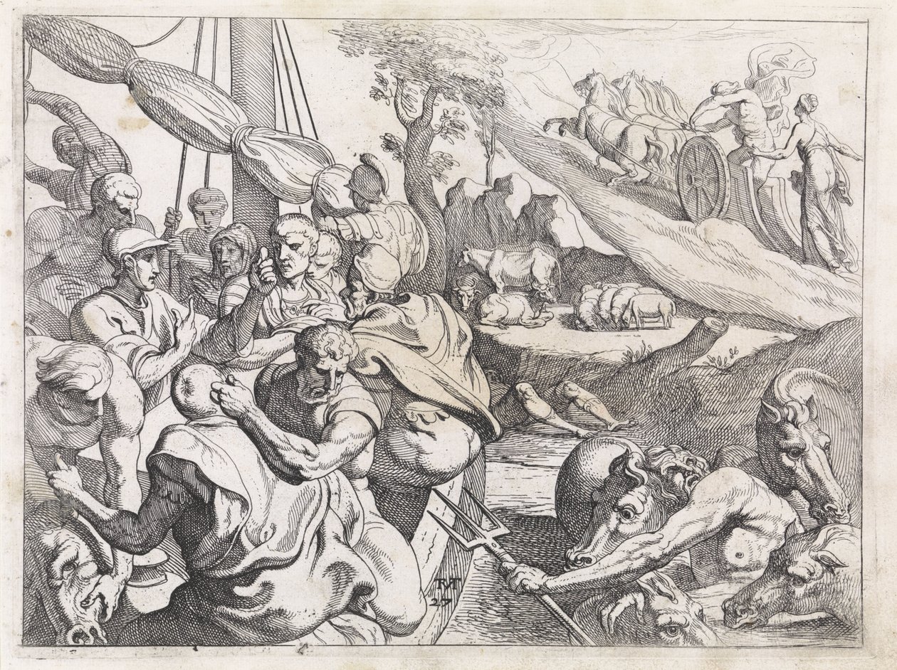 Bydło Helios Prace Odyseusza (tytuł serii) autorstwa Theodoor van Thulden