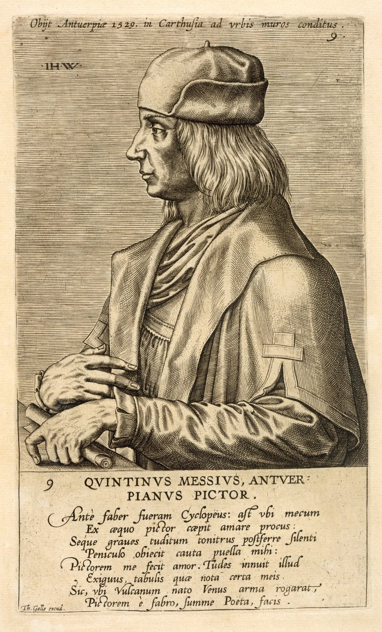 Portret Quentina Messysa autorstwa Theodor Galle