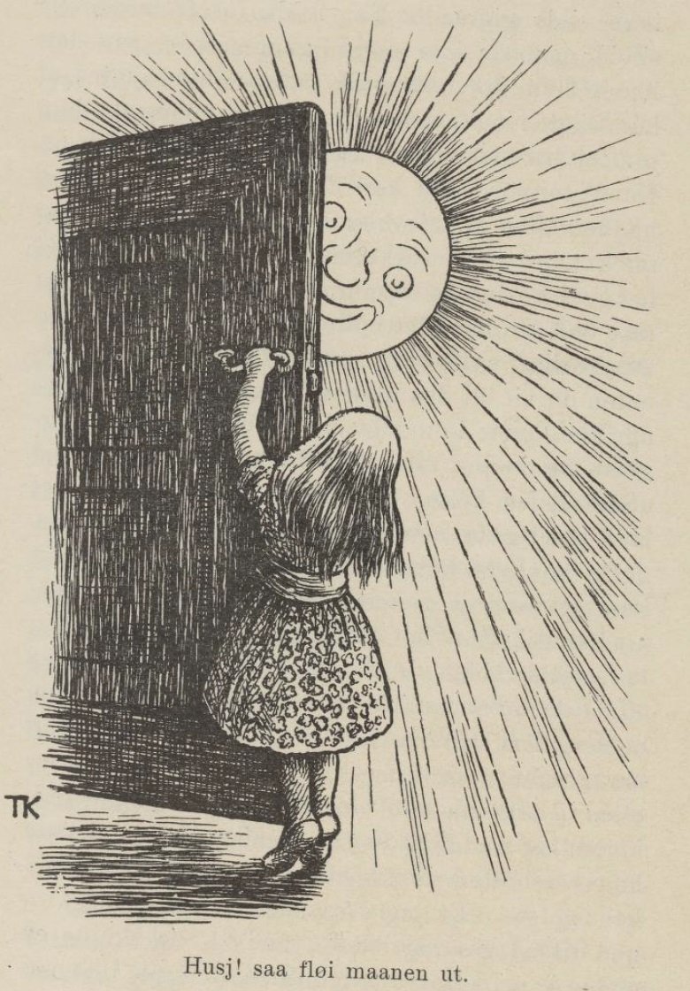 Dziewica Maryja jako Matka Chrzestna Lassie i Jej Matka Chrzestna autorstwa Theodor Kittelsen
